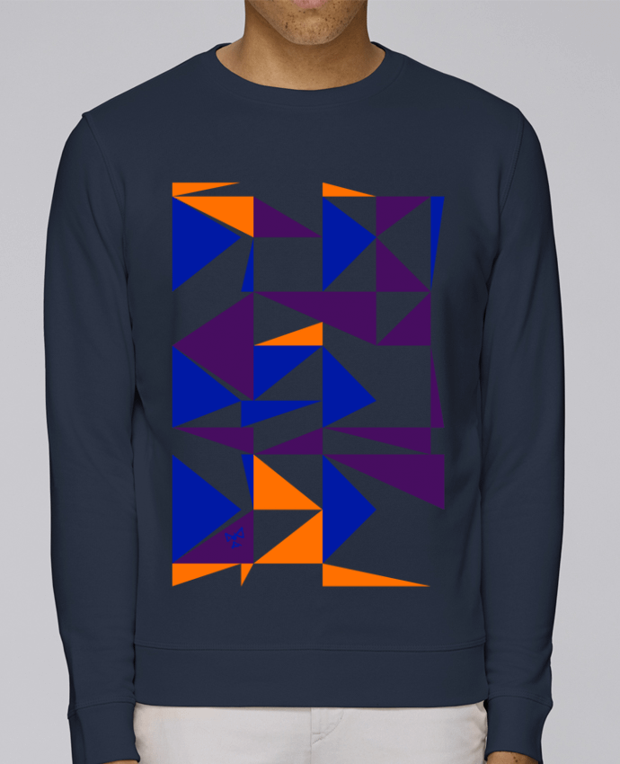 Sweatshirt Trio de triangles par Chez-Alice