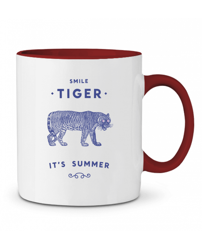Mug bicolore Smile Tiger Florent Bodart