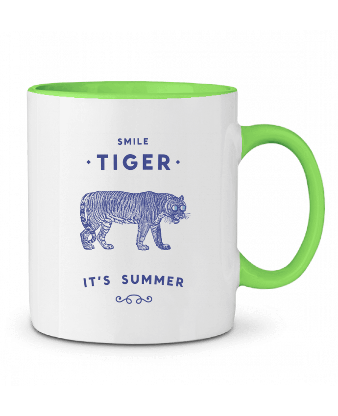 Two-tone Ceramic Mug Smile Tiger Florent Bodart