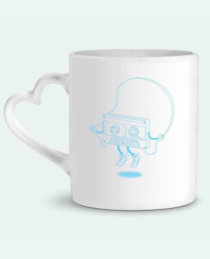 Mug coeur Jumping tape par flyingmouse365