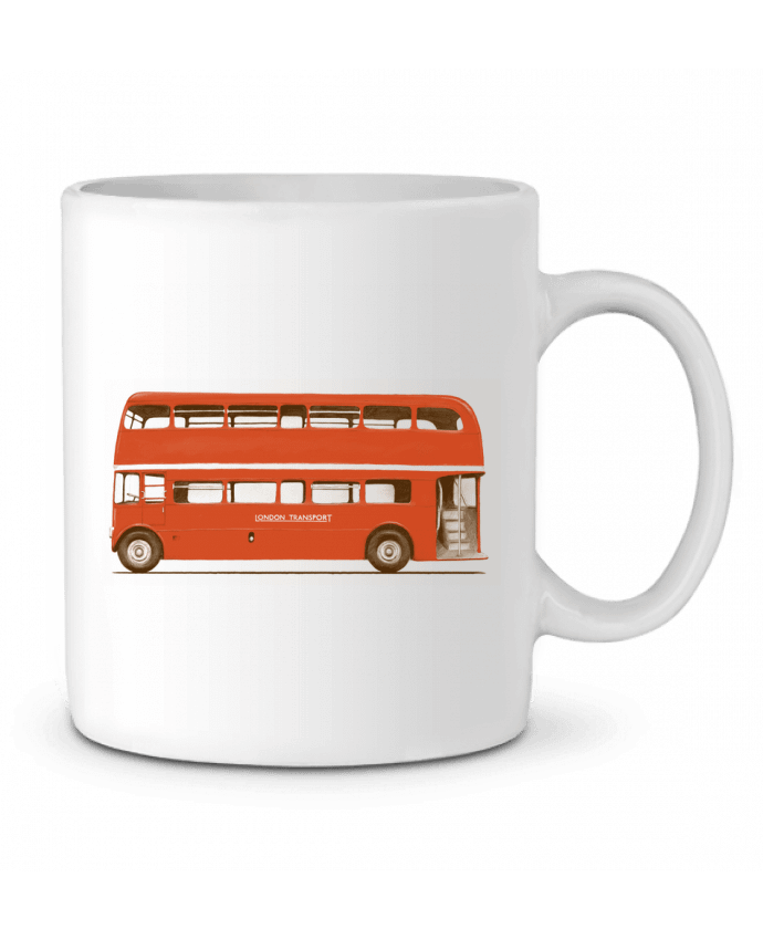 Ceramic Mug Red London Bus by Florent Bodart