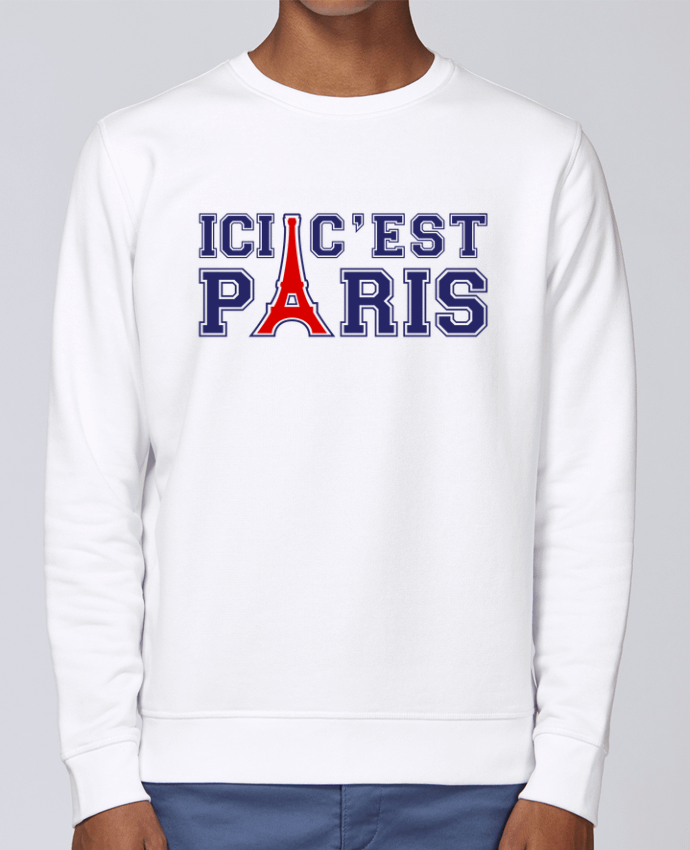 Sweatshirt Ici c'est Paris par Freeyourshirt.com