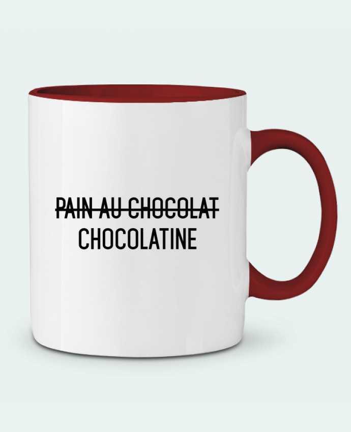 Two-tone Ceramic Mug Chocolatine tunetoo