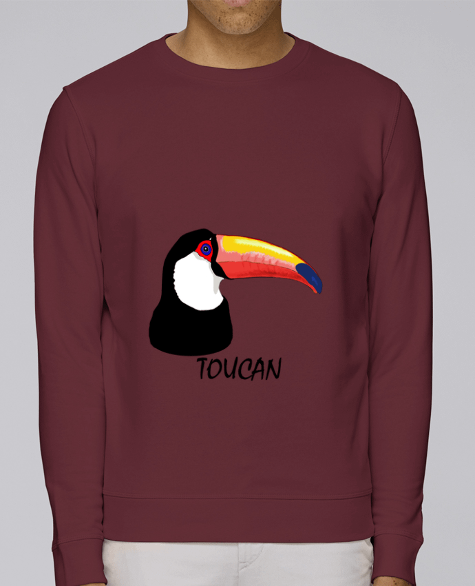 Unisex Sweatshirt Crewneck Medium Fit Rise toucan by Nicoh