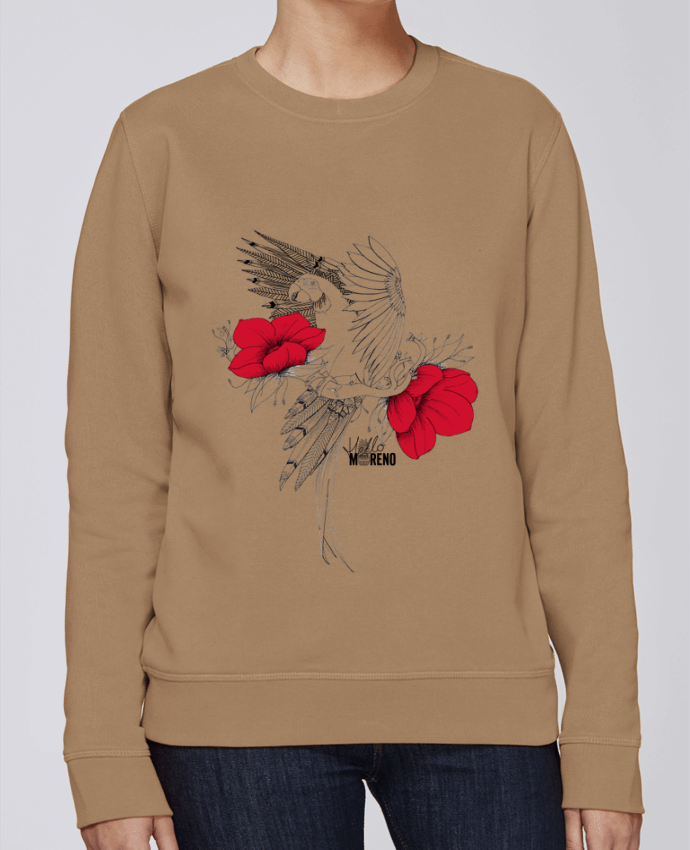 Sudadera básica manga pegada unisexo Stanley Stella Rise EXOTIC PARROT por Hello Moreno