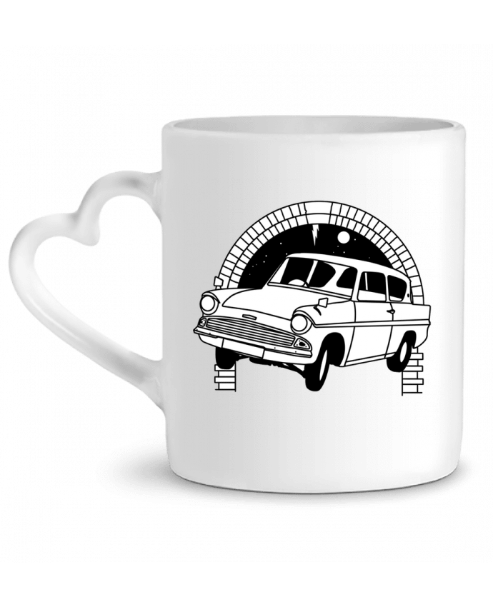 Mug coeur Direction neuf trois quart ! par tattooanshort