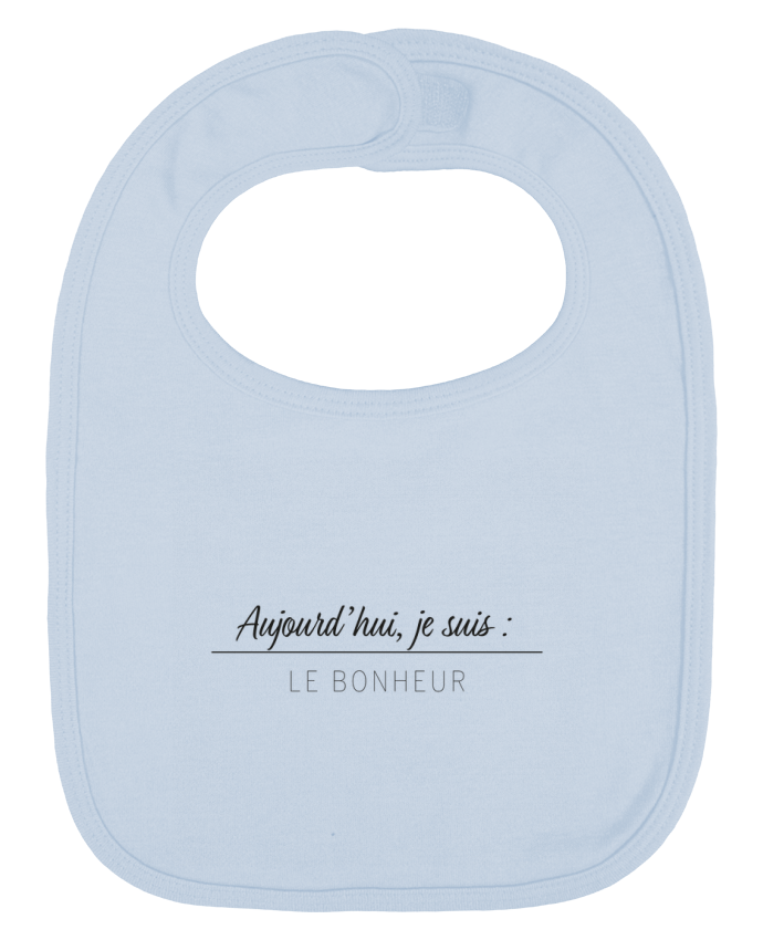 Bavoir bébé uni Le bonheur par Mea Images