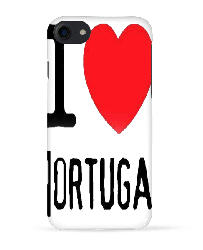 Case 3D iPhone 7 I Love Portugal de jameslebavard