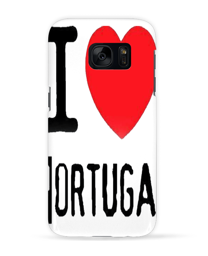 Coque 3D Samsung Galaxy S7  I Love Portugal par jameslebavard