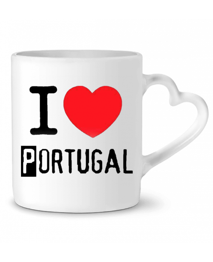 Mug Heart I Love Portugal by jameslebavard