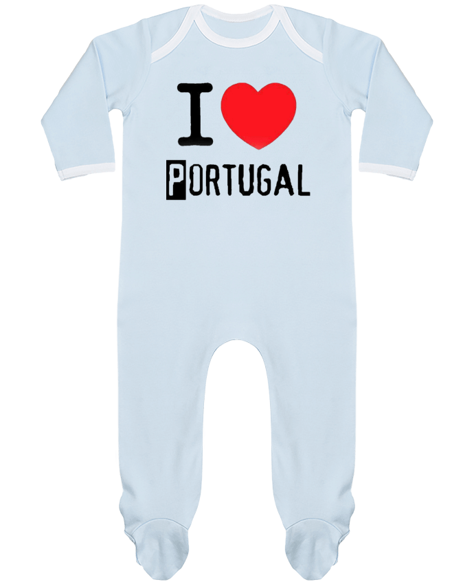 Body Pyjama Bébé I Love Portugal par jameslebavard