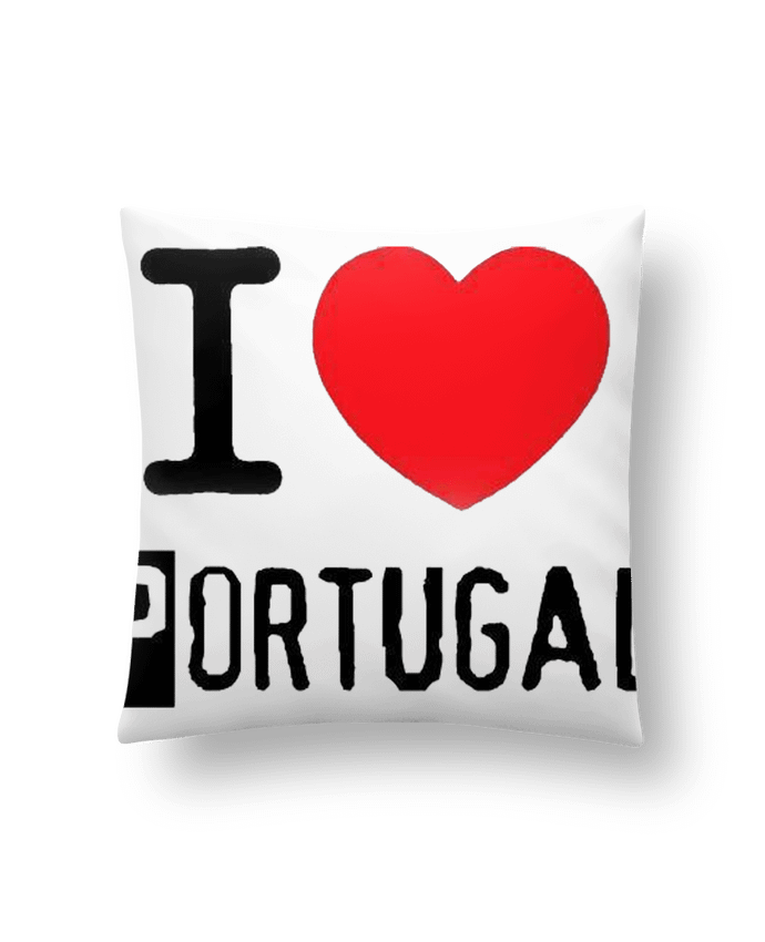 Cojín Sintético Suave 45 x 45 cm I Love Portugal por jameslebavard