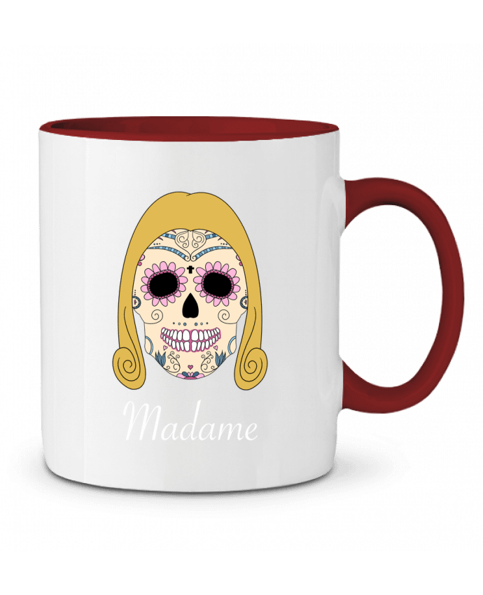 Mug bicolore Calavera Madame Mx ARTificiel