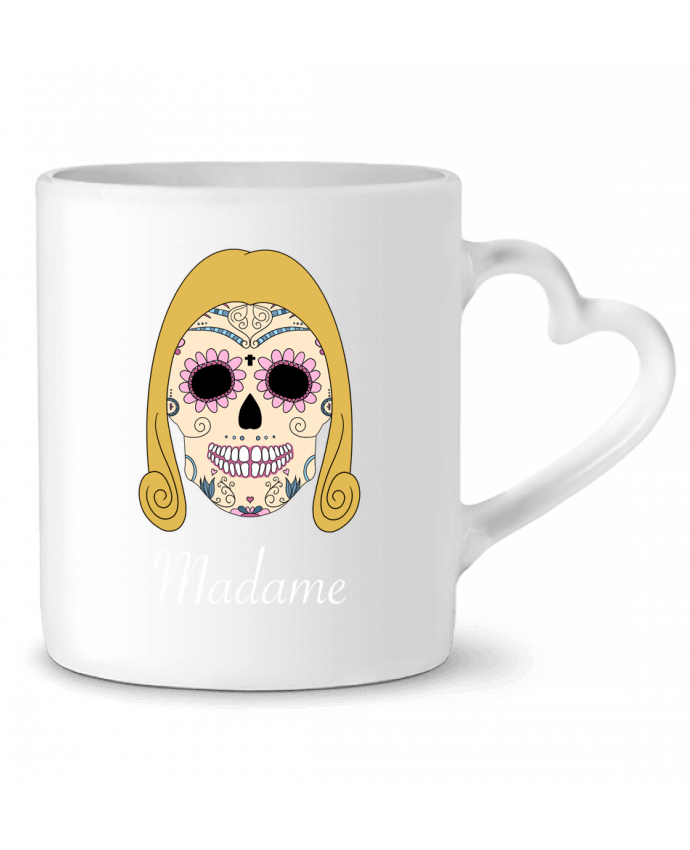 Mug Heart Calavera Madame by Mx ARTificiel