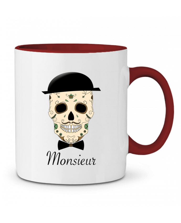 Mug bicolore Calavera Monsieur Mx ARTificiel