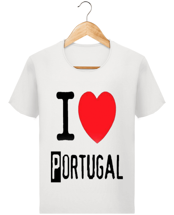  T-shirt Homme vintage I Love Portugal par jameslebavard