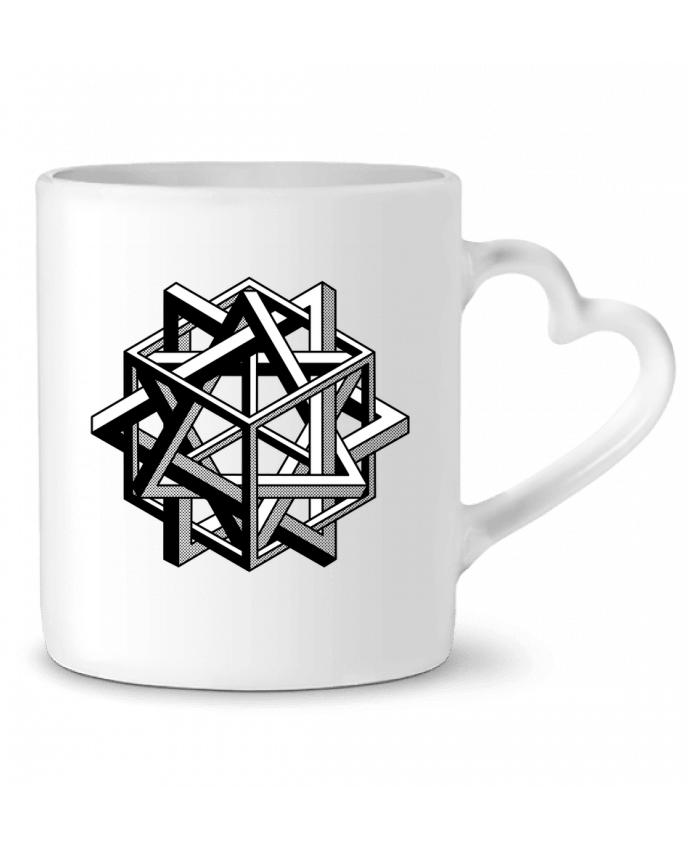 Mug coeur Géométrie par /wait-design