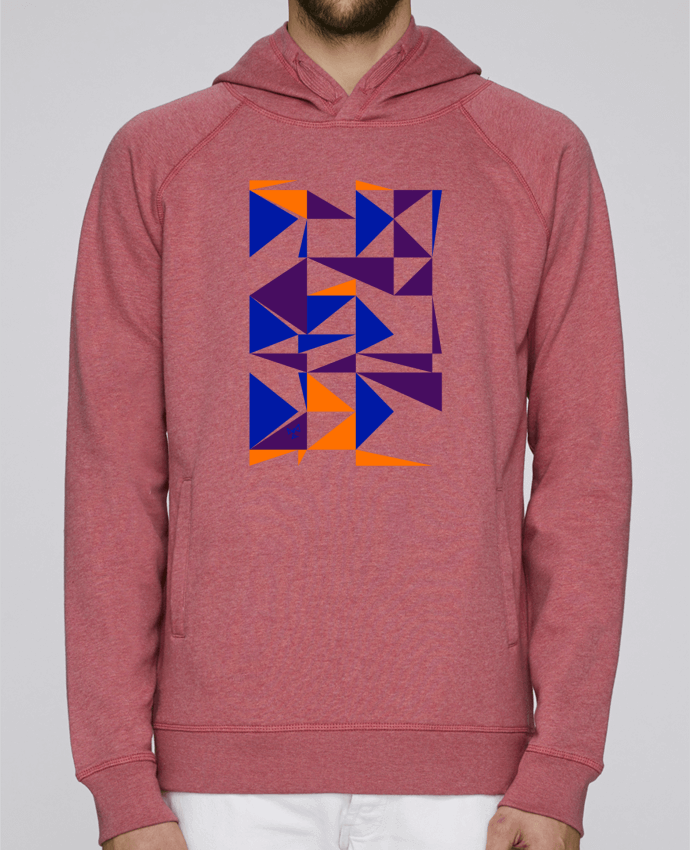 Sweat capuche homme Trio de triangles par Chez-Alice