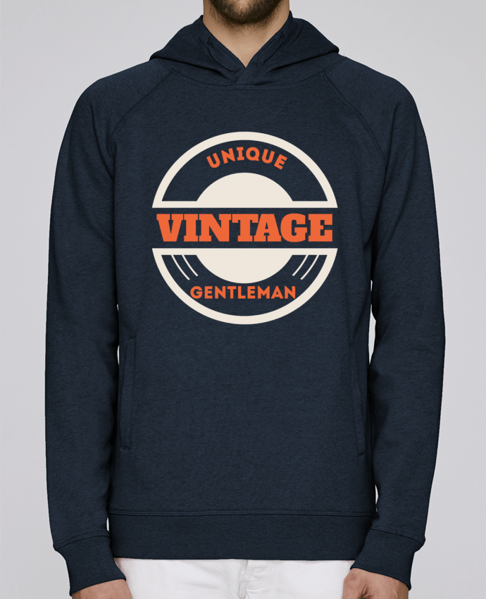 Sweat capuche homme Unique vintage gentleman par Les Caprices de Filles