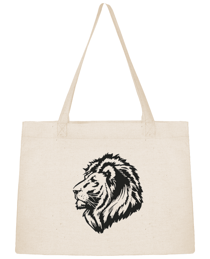 Shopping tote bag Stanley Stella Proud Tribal Lion by Eleana