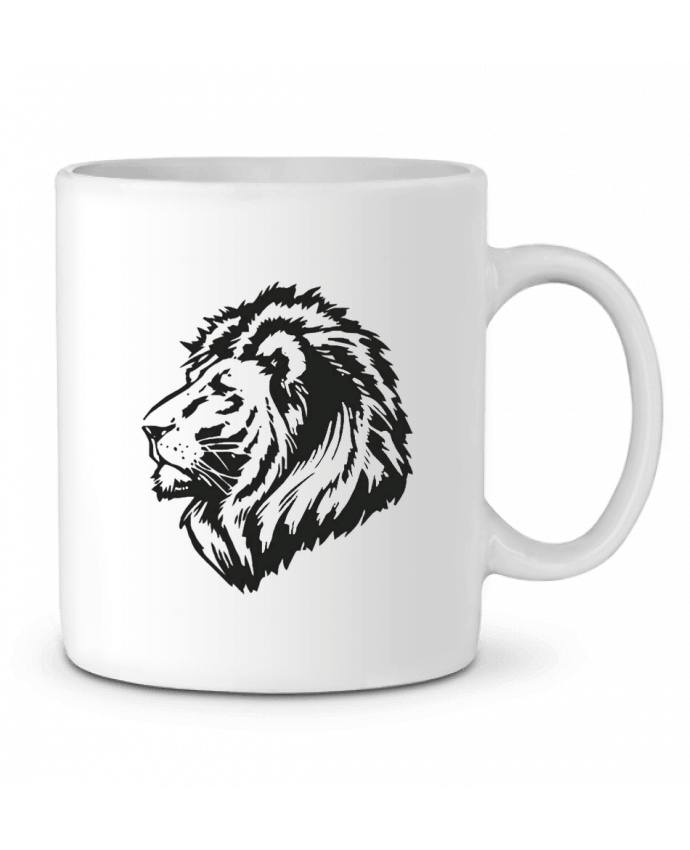 Ceramic Mug Proud Tribal Lion by Eleana