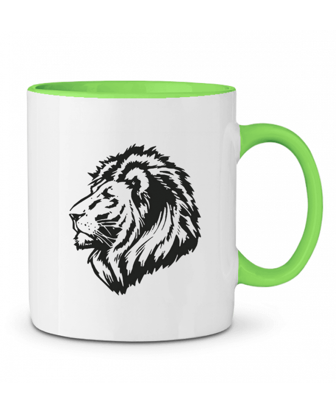 Two-tone Ceramic Mug Proud Tribal Lion Eleana