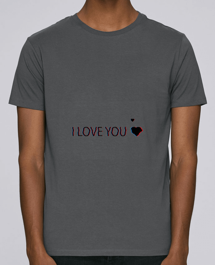 Unisex T-shirt 150 G/M² Leads I Love You Glitch by Eleana