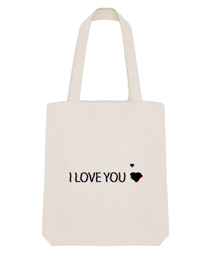 Tote Bag Stanley Stella I Love You Glitch by Eleana 