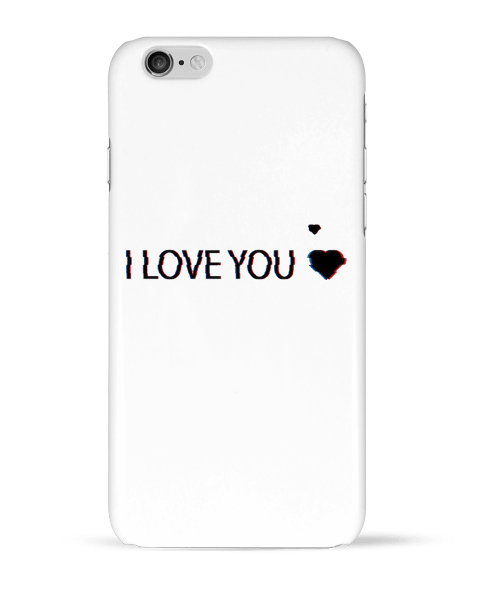Case 3D iPhone 6 I Love You Glitch by Eleana