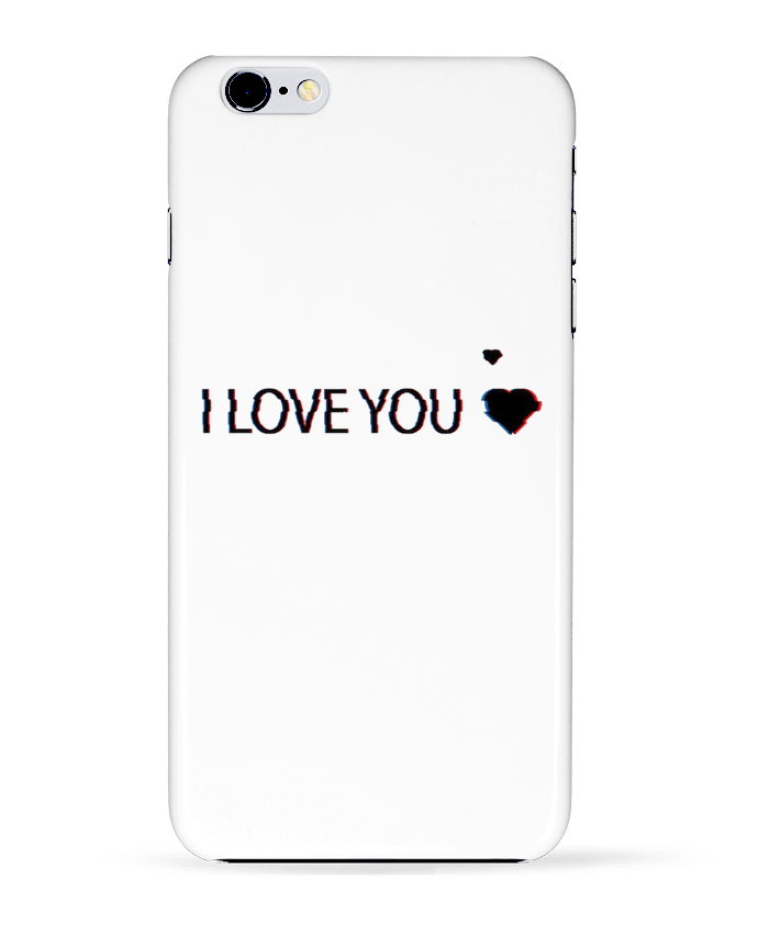 Case 3D iPhone 6+ I Love You Glitch de Eleana