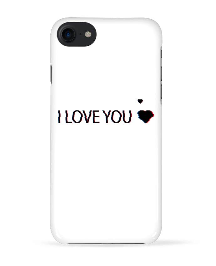 Carcasa Iphone 7 I Love You Glitch de Eleana