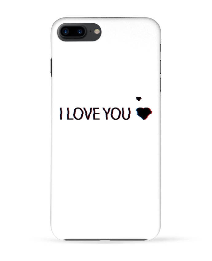 Carcasa Iphone 7+ I Love You Glitch por Eleana