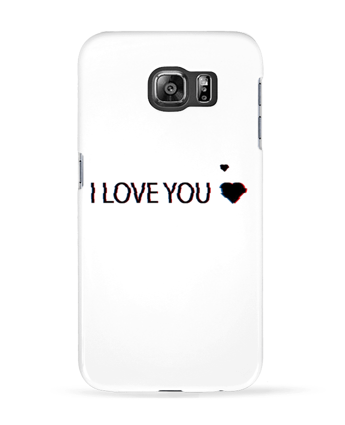Coque Samsung Galaxy S6 I Love You Glitch - Eleana