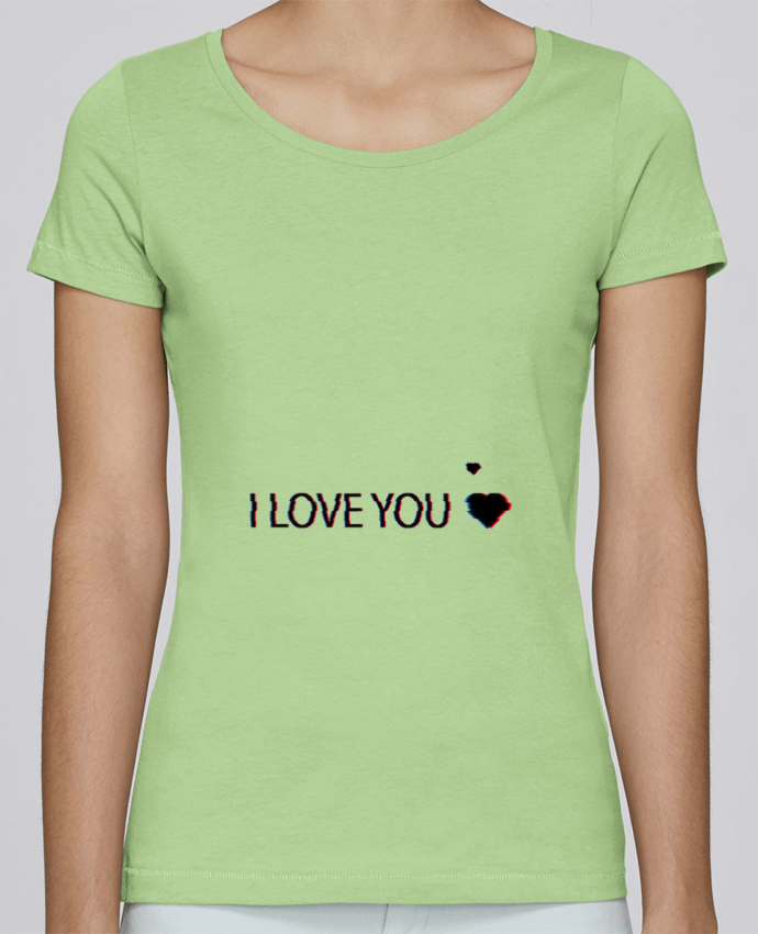 T-Shirt Femme I Love You Glitch par Eleana