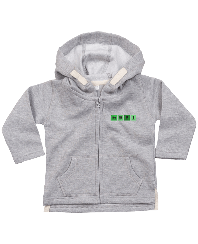 Hoddie with zip for baby GENIUS by tunetoo