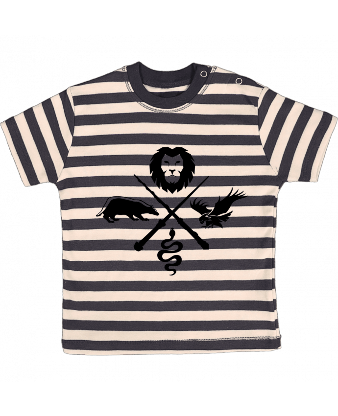 T-shirt baby with stripes Harry Potter animals by tunetoo