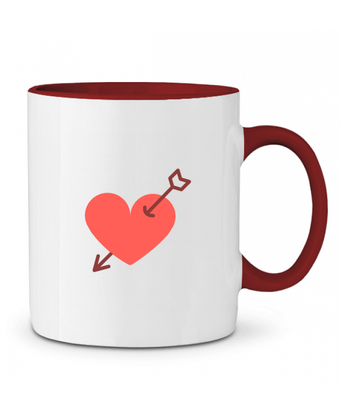 Mug bicolore coeur percé Nana