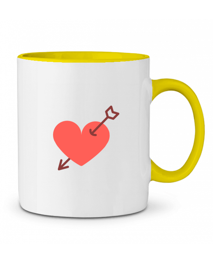 Mug bicolore coeur percé Nana