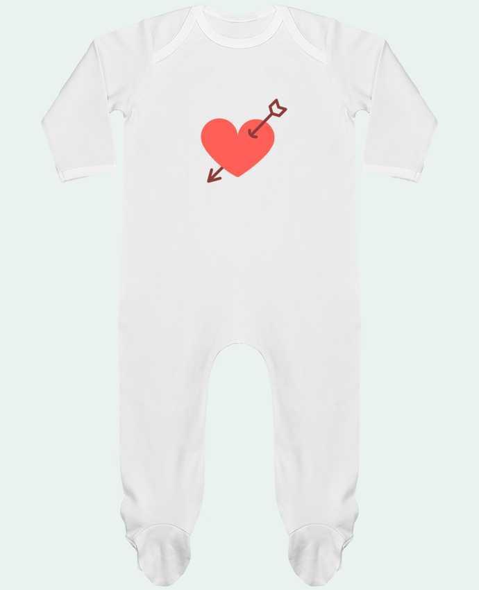 Body Pyjama Bébé coeur percé par Nana