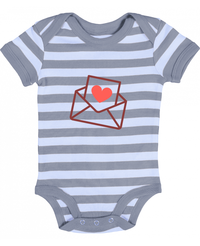 Baby Body striped Lettre d'amour - Nana