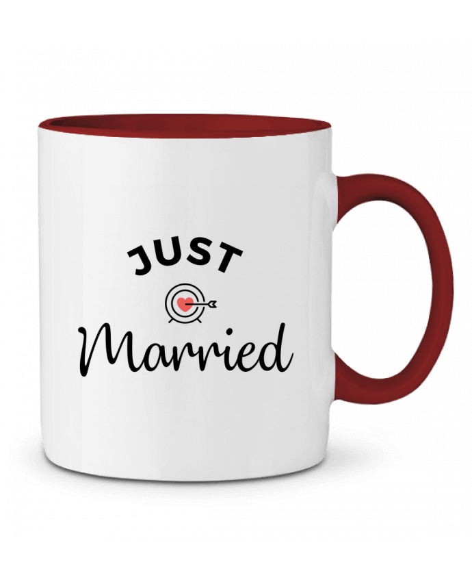 Mug bicolore Just Married Nana