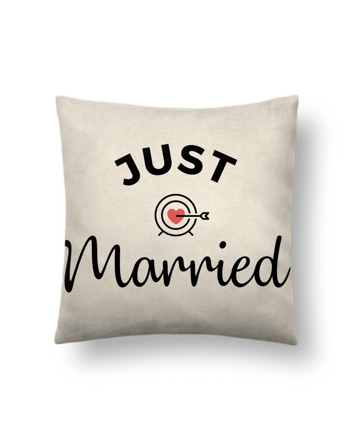 Cushion suede touch 45 x 45 cm Just Married by Nana