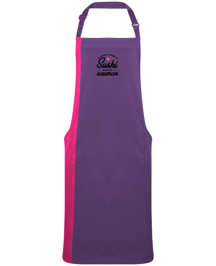 Two-tone long Apron Je me sens comme un sushi sans son saumon by  Nana