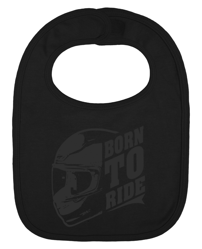 Baby Bib plain and contrast BORN TO RIDE by SG LXXXIII