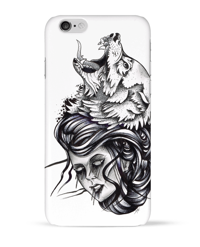 Case 3D iPhone 6 Femme &amp;amp; Loup by david