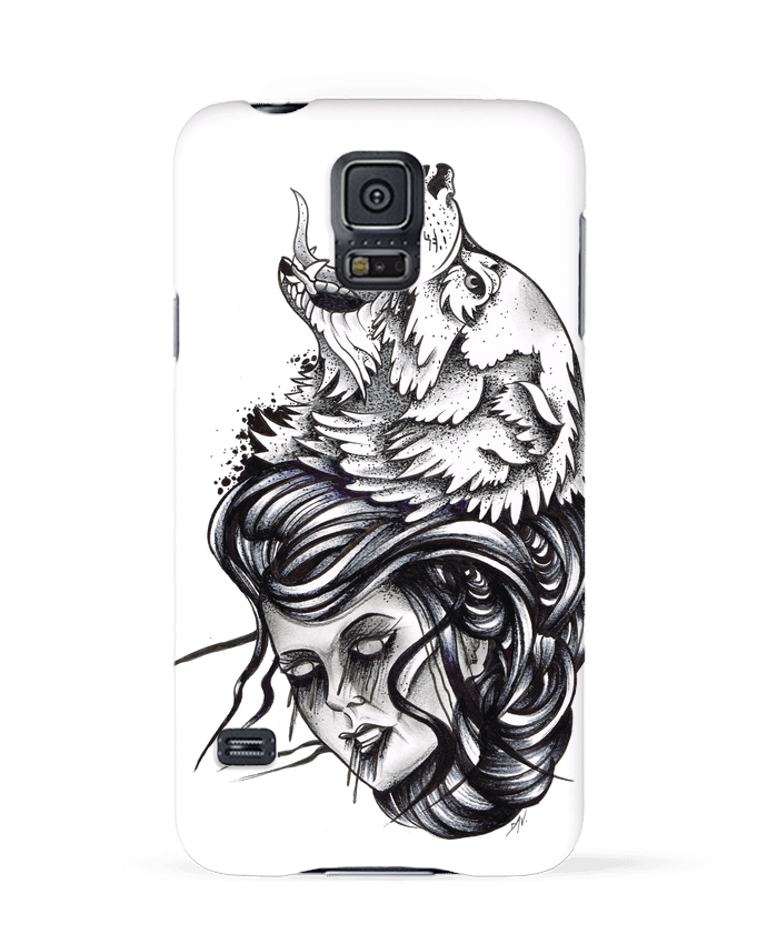 Case 3D Samsung Galaxy S5 Femme &amp;amp; Loup by david