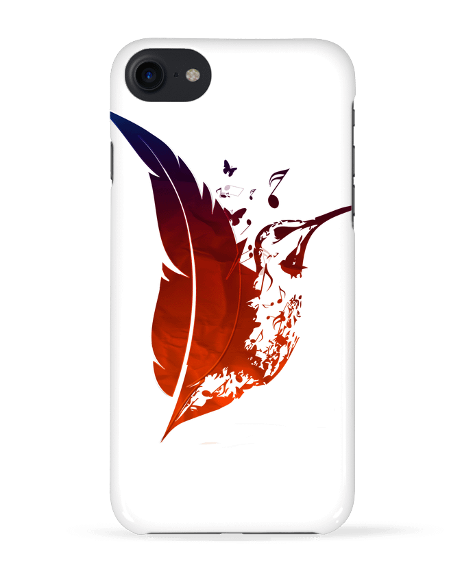 Case 3D iPhone 7 plume colibri de Studiolupi