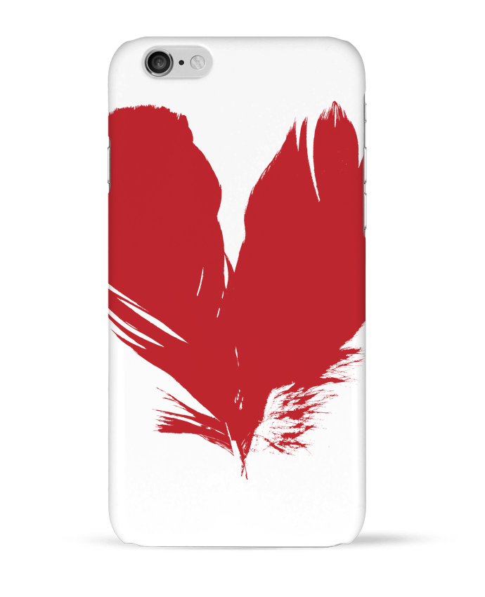 Coque iPhone 6 coeur de plumes par Studiolupi