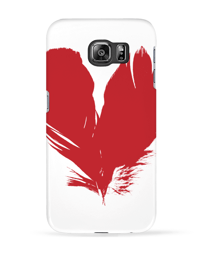 Coque Samsung Galaxy S6 coeur de plumes - Studiolupi