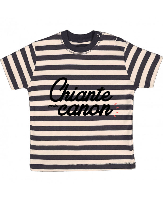 T-shirt baby with stripes Chiante mais Canon by Nana